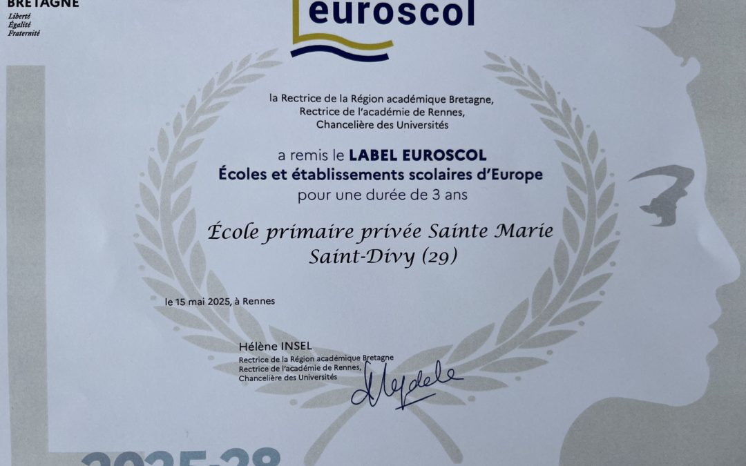 Ecole Euroscol ! C’est officiel !