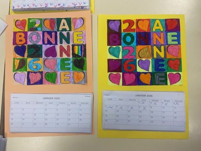 Calendrier pour cette nouvelle année 2026